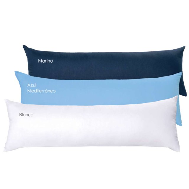 Body Microfibra Blanco con fundas Marino y Azul Mediterráneo Colchas Concord Mediterraneo