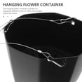 thumbnail image 3 of AURARMLET 2-Pack Black Hanging Plant Pots Outdoor Balcony for Decoration, 3 of 8