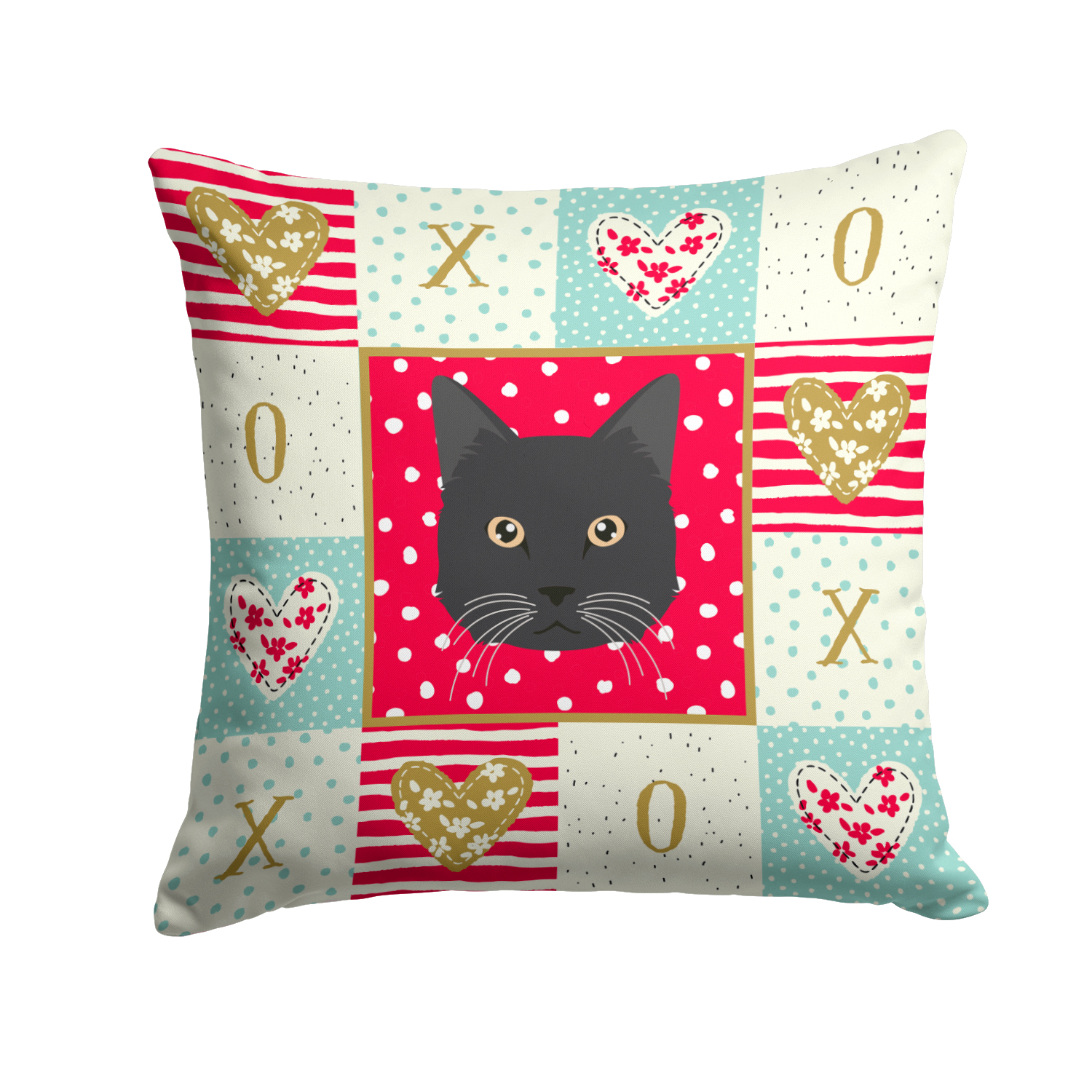 Chantilly Tiffany Cat Love Fabric Decorative Pillow ...