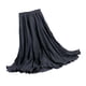 thumbnail image 1 of Guardurnaity Maxi plisada de color sólido con cintura elástica bohemia para mujer Prendas para la parte inferior del cuerpo negro, 1 of 6
