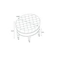 thumbnail image 6 of Linon Isabelle Linen Round Tufted Ottoman, Multiple Colors, 6 of 6