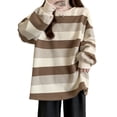 thumbnail image 5 of 2025 New Fall Slimming Striped Sweatshirt For Students, Loose-Fit And Lightweight, Vintage Style, Perfect For Layering And Comfort, 5 of 5