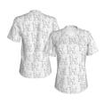 thumbnail image 3 of Yiaed Poodle Dog Print Women's T Shirt V-Neck Short Sleeve Shirt Casual Breathable Tee Summer Tops-Medium, 3 of 5