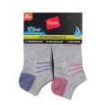 thumbnail image 3 of Hanes Womens Performance No Show Socks 6-Pack, 8-12, Grey/Purple/Pink, 3 of 4