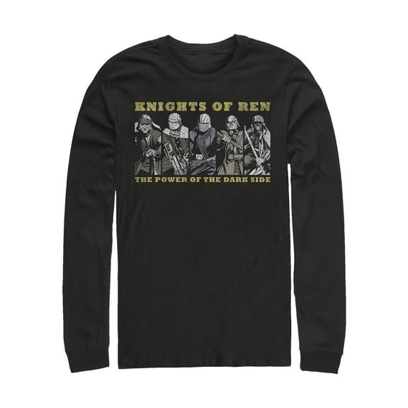 Men's Star Wars: The Rise of Skywalker Knights of Ren Power Long Sleeve Shirt Black Small