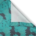 thumbnail image 3 of Ambesonne Floral Kitchen Curtains, Dahlia Blossom Petals Motif, 55"x45", Turquoise Grey, 3 of 3