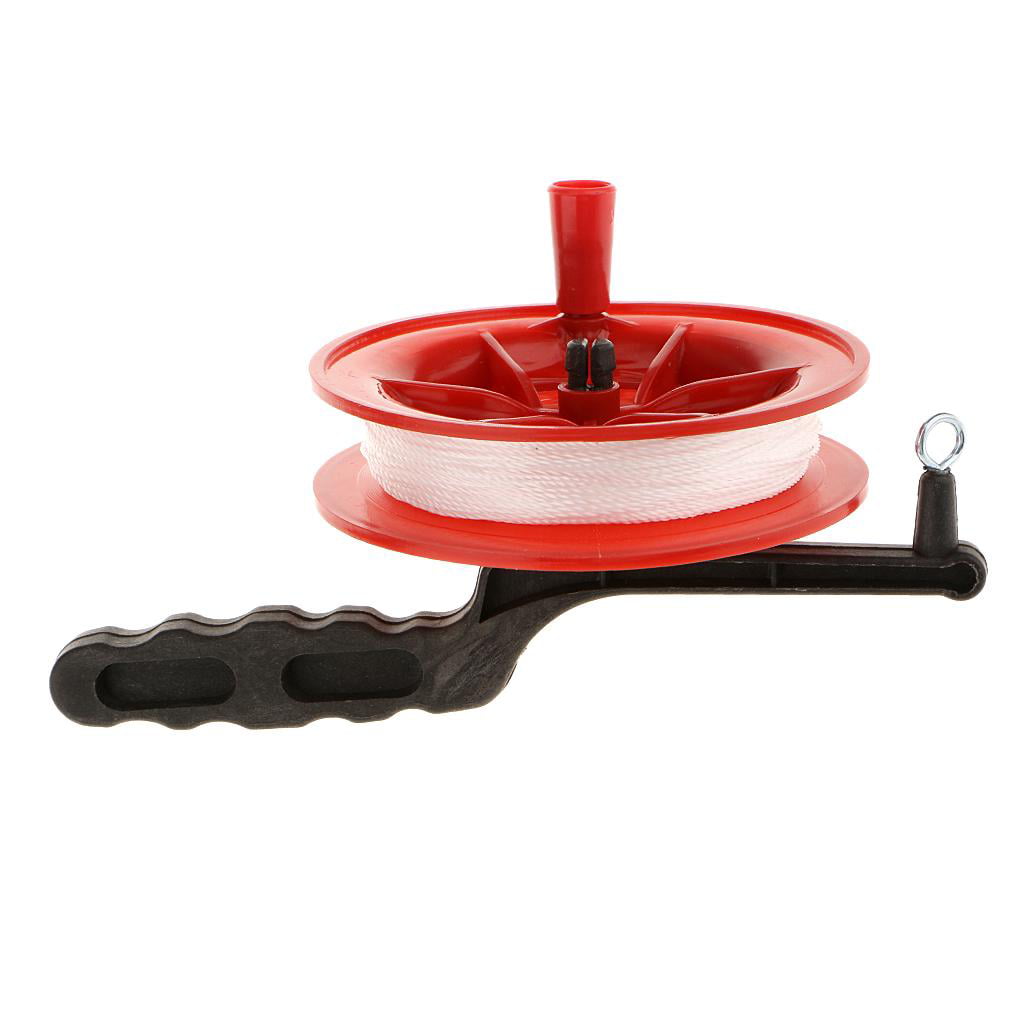 3Red Fire Wheel Reel Winder Handle Tool With Twisted String Line Outdoor Toy 