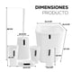 thumbnail image 2 of Kit de 6 Piezas para Baño | Juego de Accesorios para Baño Moderno | Conjunto de Accesorios de Plastico Para Baño | Set de 6 pzas para Baño, 2 of 5
