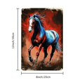 thumbnail image 2 of 1pc, Jit Horse Metal Tin Sign, 8x12inch, Rustic Wall Art, Artistic Animal Nature Design, Ideal for Bars, Clubs, Cafes, Restaurants, Billiard Rooms, Hotels, Homes, Offices, Bedrooms, Bathrooms, Garage, 2 of 8