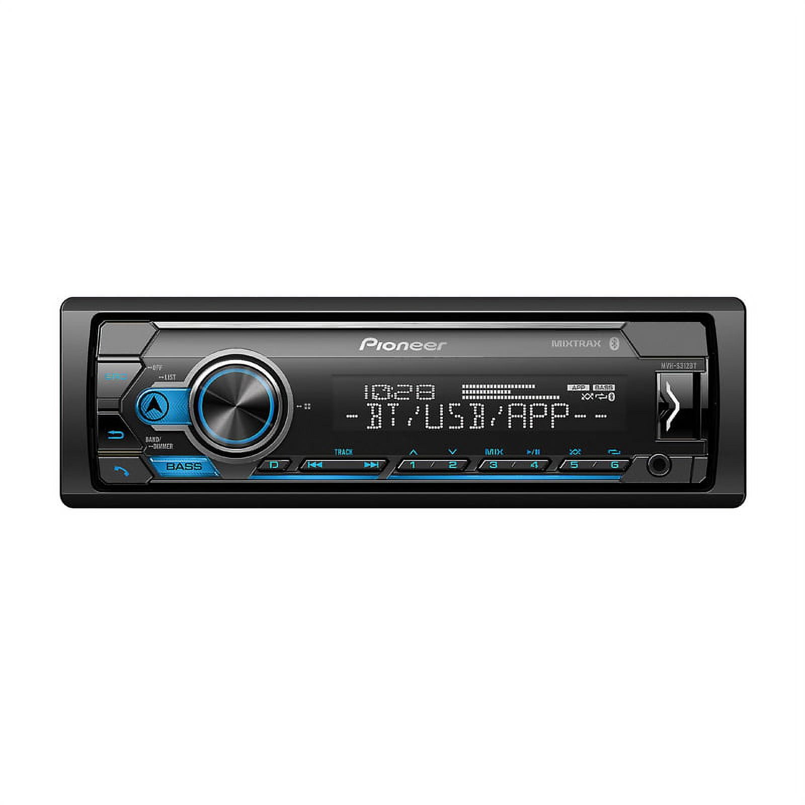 Pioneer DEH-X6810BT Car In-Dash Unit, Single-DIN, AM/FM/CD