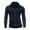Navy, variant on Holloyiver Men's Fall Fashion Solid Color Jacket Sweatshirt Casual Jacket Dark Gray