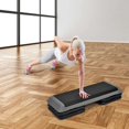 thumbnail image 3 of Goplus Aerobic Step 43" Cardio Adjust 4" - 6" - 8" Exercise Stepper w/ Risers, 3 of 10