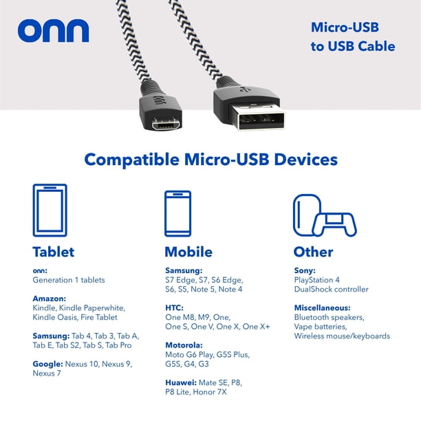 Onerbl Micro USB 5V 1A Charging Cable – Replacement For Renpho Eyeris 1 Massager & Similar