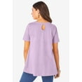 thumbnail image 5 of Roaman's Women's Plus Size Swing Ultimate Tee With Keyhole Back, 5 of 5