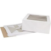 Wilton (3-Pack) Corrugated Cake Box W/Window 14.25 inch x 14.25 inch x 6 inch 2 pack W2442