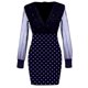 thumbnail image 5 of Vestido de fiesta con cuello en V elegante retro sexy de malla con estampado de puntos a la moda para mujer Pompotops hdfakjf7529, 5 of 6