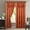 Rusty Red, variant on Elegant Comfort Aurora Jacquard Look Curtain Panel Set with Attached Valance 54" X 84 inch (Set of 2), Navy Blue