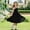 Black, variant on OGLCCG Girls Summer Dress Spaghetti Strap Ruched Flowy Beach Boho Midi Dresses Casual Teen Girl Elegant Smocked Cami Sundress 4-15 Years