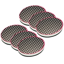 Ashley Productions Magnetic Whiteboard Eraser, Black & White Dots, Pack of 6