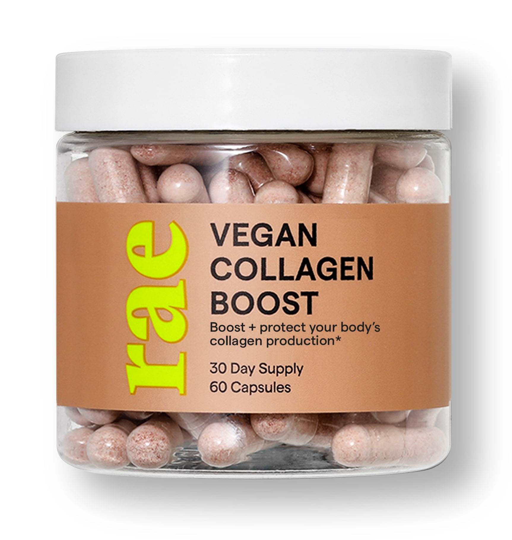 Rae Wellness Vegan Collagen Boost Supplement, 60 Capsules