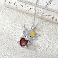 thumbnail image 3 of THOYAS Highland Cow Pendant Necklace with Heart Birthstone Cow Necklace Gift for Women, 3 of 7