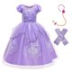 thumbnail image 1 of Disfraz de Sophia the First Anime para niños, vestido de princesa con apliques florales, vestido de baile, Carnaval, Sofía, Cosplay Fivean unisex, 1 of 2