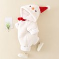 thumbnail image 3 of Taqqpue My First Christmas Baby Boy Girl Outfit Romper Toddler Christmas Hooded Romper Cute Xmas Elf Santa Jumpsuit Toddler Baby Boy Girl Christmas Outfits Size 2-15M, 3 of 6