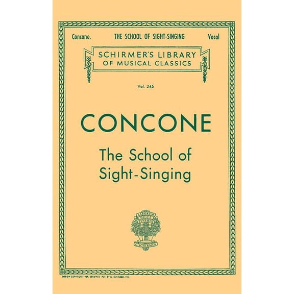 School of Sight-Singing: Schirmer Library of Classics Volume 245 Voice Technique, (Paperback)