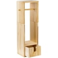 thumbnail image 1 of Wood Toilet Paper Holder, Free Standing Bathroom Toilet Tissue Paper Roll Shelf Rack and Dispenser with Storage Drawer, 1 of 5