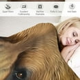 thumbnail image 3 of COMIO Bear Blanket Animal Head Throw Blankets for Girls Boys Adult Women Men Kids Plush Cozy Flannel Ultra Soft Fuzzy Party Blanket Gifts for Bed Couch Sofa, 3 of 6