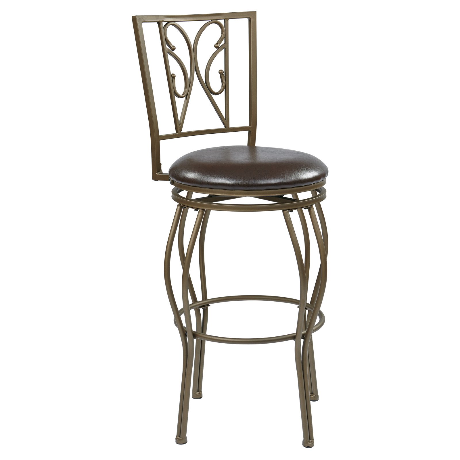 30 in. Cosmo Metal Decorative Swivel Bar Stool