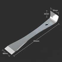 2Pc Stainless Steel Pry Bar Scraper Tool Set Flat Pry Nail Puller Carpentry Tool Fangkenuo