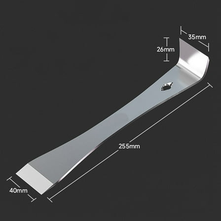 2Pc Stainless Steel Pry Bar Scraper Tool Set Flat Pry Nail Puller Carpentry Tool Fangkenuo