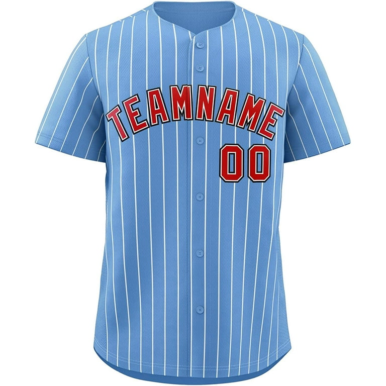 Custom Powder Blue Baseball Jerseys & Uniforms