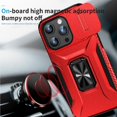 thumbnail image 2 of Funda para GANGXUN iPhone 15 Pro - Soporte metálico, Función magnética, Rojo, 2 of 6
