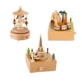 thumbnail image 4 of ZheElen Celebrate With Style - Elegant Wooden Musical Box For Birthday Christmas Gift With Exquisite Carousel 1Set, 4 of 6