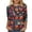 Multicolor#1, variant on Hvogkswy Christmas T-Shirts for Women Holiday Graphic Crewneck Tee Tops Casual 3/4 Sleeve Shirts
