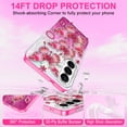 thumbnail image 5 of CASEFIV for Samsung Galaxy S26 Plus Case,[Magnetic Invisible Stand][Military-Grade Drop Protection] Slim Glossy Marble Pattern Back Shockproof Protective Phone Cover,Purple Marble, 5 of 8