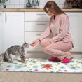 thumbnail image 3 of Pioneer Flower Floral Print Pattern Anti Fatigue Kitchen Rugs Set Of 2, Non Slip Washable Decorative Floor Mats for Kitchen Sink Laundry, 17"x30" and 17"x47", 3 of 6