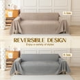 thumbnail image 3 of Jessy Home Sofa Cover Slipcover Couch Cover Protector Durable Multi-Function Furniture Cover for Pets Dogs Cats Home Decor Sofa Covers for Living Room 71"x 134"Light Coffee, 3 of 7