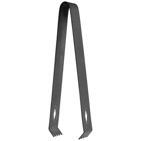Pinzas para Hielo, Pinzas para Cubos de Azúcar, Fuerza de Sujeción Fuerte, Acero Inoxidable (Recubrimiento negro)