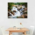 thumbnail image 2 of JRXY Alluvial Fan Waterfall Rocky Mountain National Park Landscape Canvas Wall Art 20x16 Inches 16x12in, 2 of 4