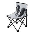 thumbnail image 2 of WOBOGO Cute Border Collie Camping Chair Convenient Four Corner Backrest Folding Stool Can Hold Up to 220lbs, 2 of 8
