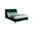 thumbnail image 3 of Meridian Furniture Eva Green Velvet Upholstered Queen Bed, 3 of 8
