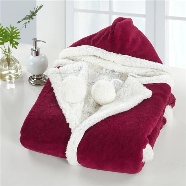 Chic Home HS3824 51 x 71 in. Hazel Snuggle Hoodie Animal Print Robe