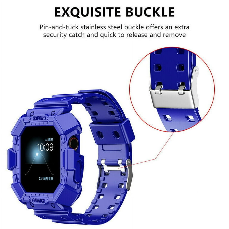 FIEWESEY Compatible with Apple Watch 42mm 44mm 45mm 49mm,Rugged