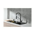thumbnail image 4 of Elegant Lighting Yara Single Handle Pull Down Sprayer Kitchen Faucet In Matte Black, 4 of 6