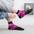 thumbnail image 2 of Naloa Pink Blossoms Butterfly Ankle Socks for Women Non Slip Socks No Show Socks Classic Low Cut Casual Socks Casual Socks, 2 of 7