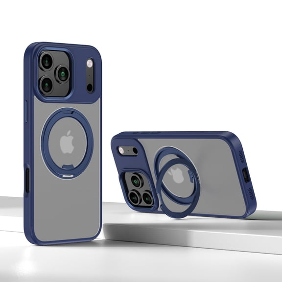 Magnetic for iPhone17promax Case (Compatible with MagSafe)(Military Grade Drop Protection) Frosted Shockproof,Blue
