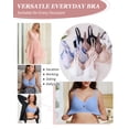 thumbnail image 2 of USEASY Seamless Push Up Bras for Women No Underwire Scalloped Full Coverage Everyday Bra, 2 of 6